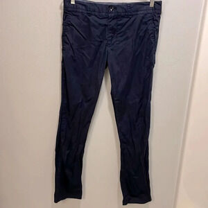 Jack And Jones Mens Dark Navy Blue Slim Stretch Fit Slacks